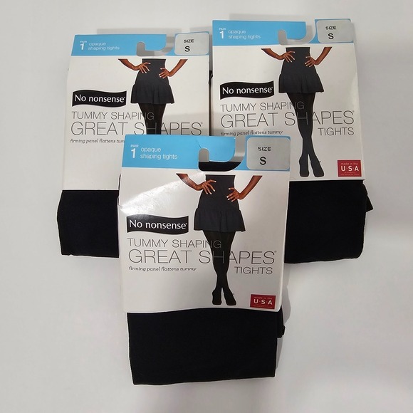 no nonsense Other - 3 Pack No Nonsense Women's Opaque Tummy Shaping‎ Tights Black Size S